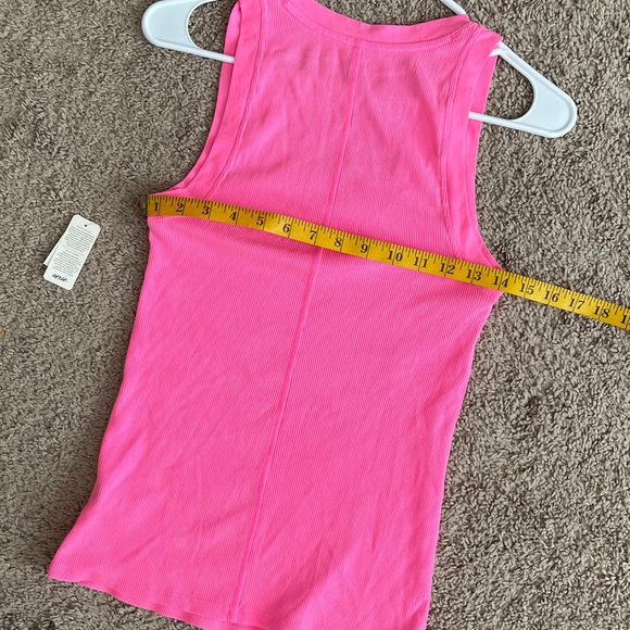 NWT Aerie Hot Pink Ribbed Tank Top - Picture 4 of 4